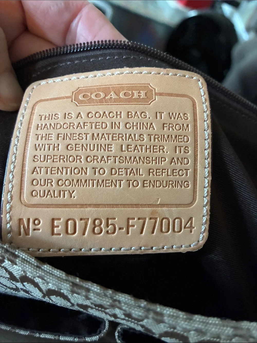Coach signature hudson